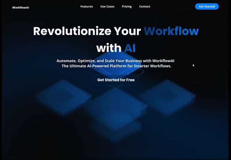 Cover image for WorkflowAI Saas Website