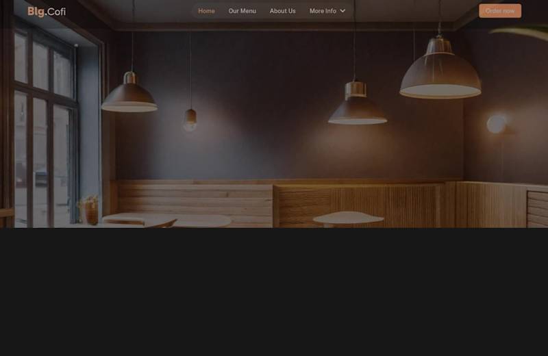 Cover image for Blg.Cofi - A Cozy & Elegant Coffee Shop Web Design