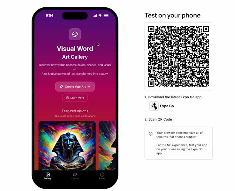 Cover image for Your words carry vision in them! For the Anything hackathon,...