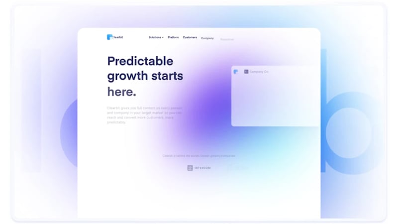 Cover image for Clearbit - Website Design &