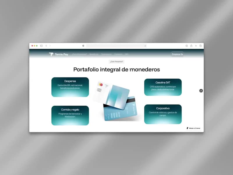 Cover image for Tercia Pay — Framer Design & Development