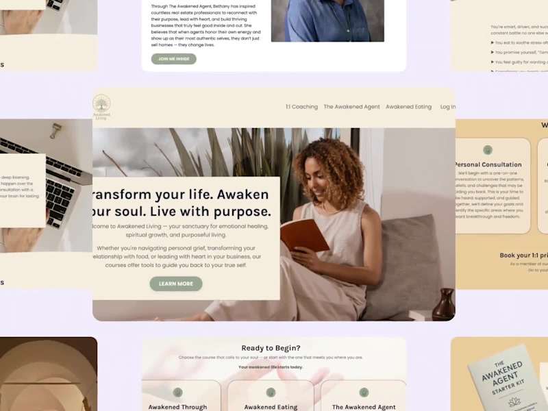 Cover image for Website & Kajabi Build for a Real Estate Coach with a Mission