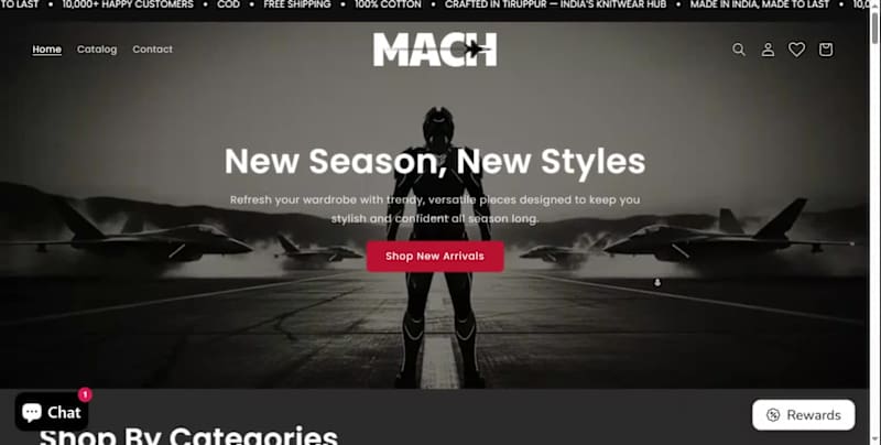 Cover image for Mach.Style Shopofy Site Build & Design