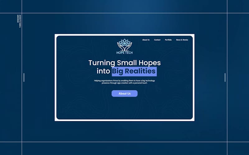 Cover image for Hope Tech Apps Website and Logo Redesign