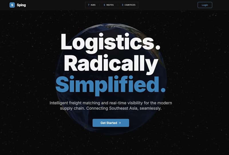 Cover image for Sping - Smart Freight & Logistics Platform