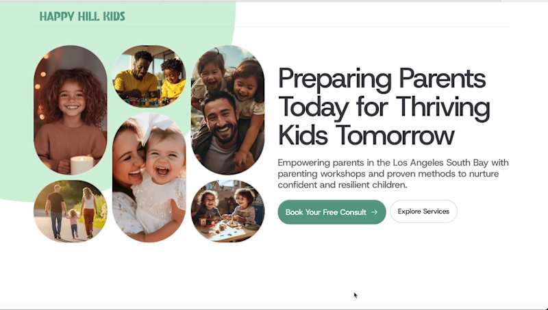 Cover image for Happy Hill Kids - Website Design