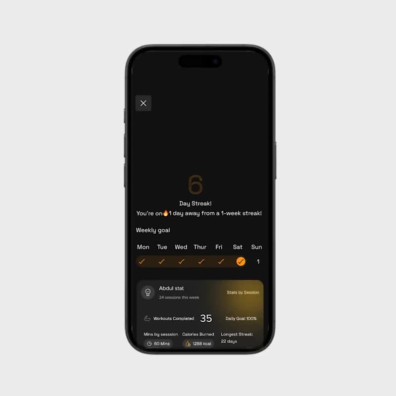 Cover image for Streak Fire Animation for Fitness App UI