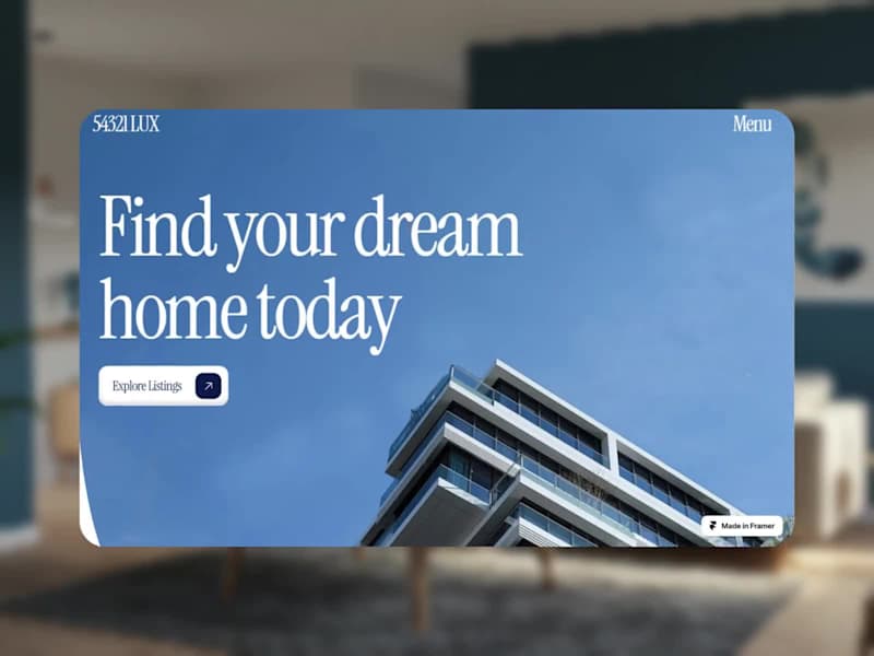 Cover image for Luxury Real Estate Website