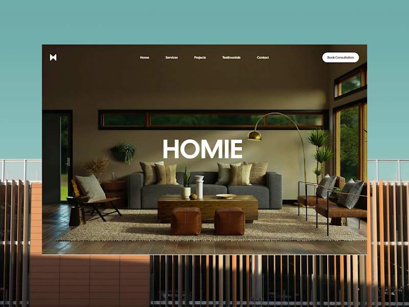 Cover image for Homie - Interior Design Website
