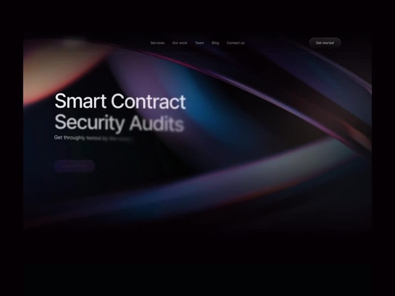 Cover image for Web3 Landing Page Redesign for Smart Security Audit Company