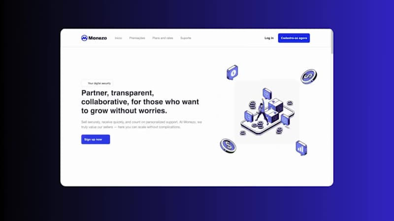 Cover image for Monezo landing page