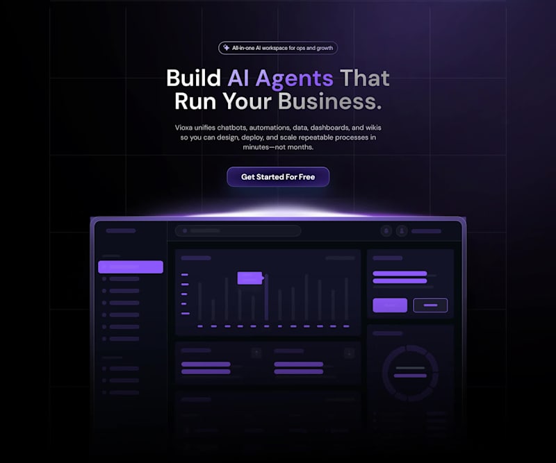 Cover image for Vioxa Ai Landing Page