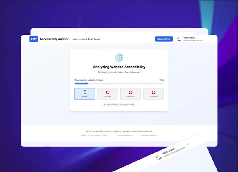 Cover image for WCAG Compliance Monitor Application Development