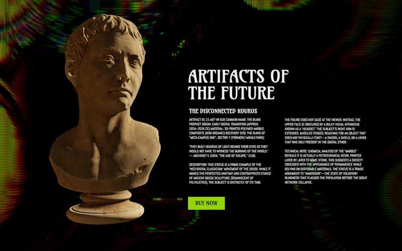 Cover image for Artifacts of the Future My latest visual experiment. Think: ...