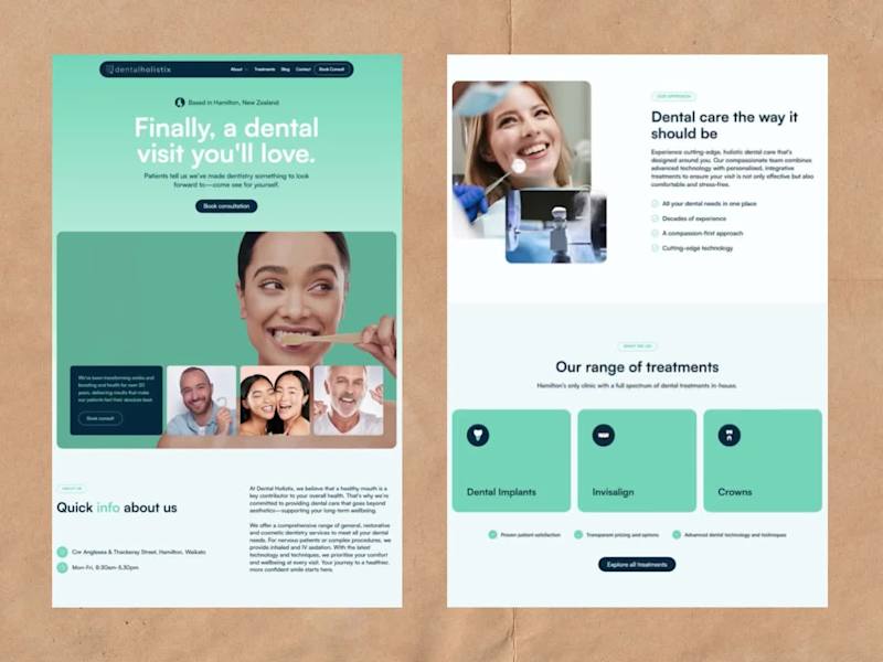 Cover image for The client needed a dental website that did more than look g...