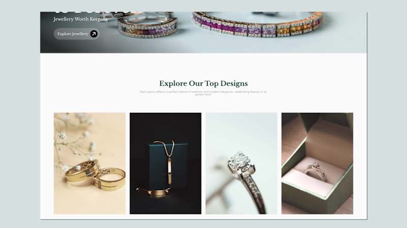 Cover image for Jewelry Shop Portfolio Website