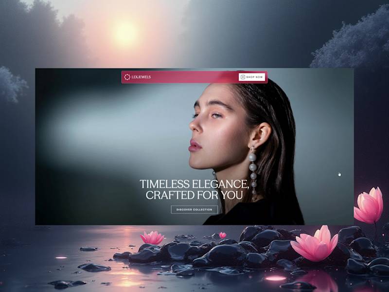 Cover image for Lexjewels Landing Page Design