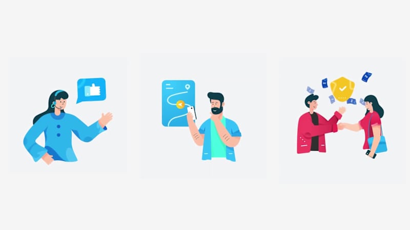 Cover image for For the Titippaket website, I designed a set of microinterac...