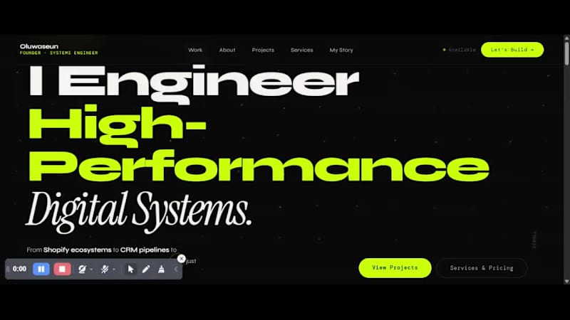 Cover image for The Story page of my