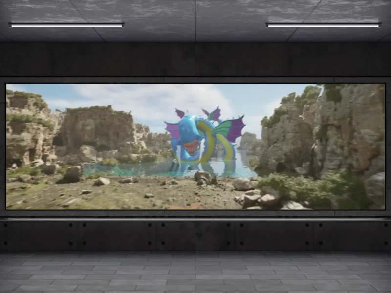 Cover image for Yu-Gi-Oh! Kairyu-Shin 3D Design in Unreal Engine 5