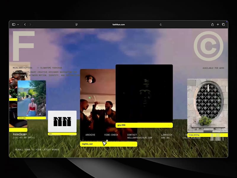 Cover image for Exhibit 2: [archive grid scene] ✨🤌🏽 Built using Gsap, WebG...