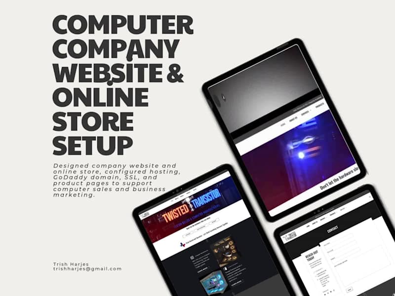 Cover image for Computer Company Website & Online Store Setup