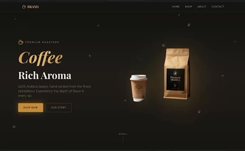 Cover image for Create Immersive 3D Landing Pages for Coffee Brands