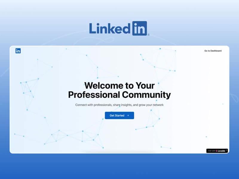 Cover image for Linkedin 2.0 Built w/ Lovable - No Code Development
