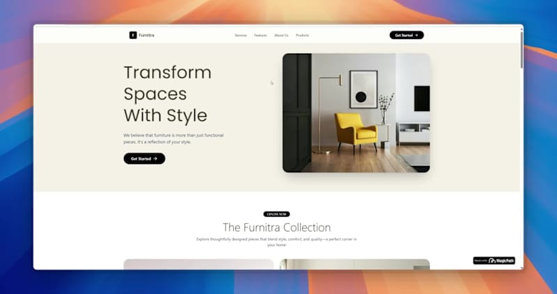 Cover image for Just shipped this landing page using Magicpath.ai (https://M...