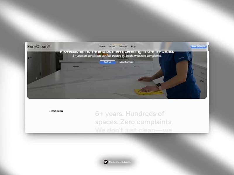 Cover image for Made in framer Modern Minimalist Website for EverClean