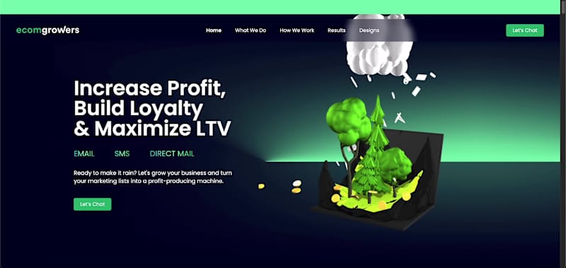 Cover image for Designed and developed the EcomGrowers website in Webflow, f...