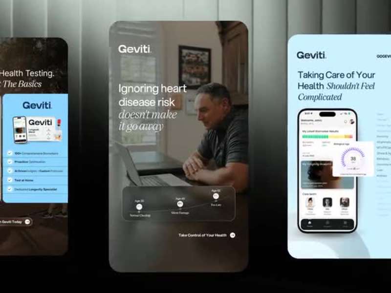 Cover image for Static Ad Campaign for Geviti (Health Optimization)