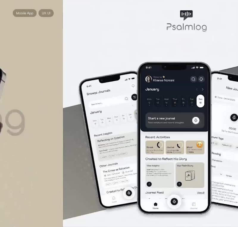 Cover image for Psalmlog — AI‑Powered Spiritual Voice Journaling App