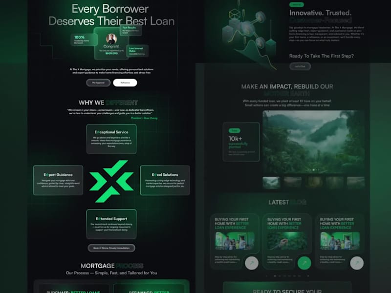 Cover image for The X Mortgage - Complete Website UI/UX project
