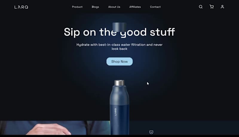 Cover image for LARQ Website Redesign for Enhanced User Experience