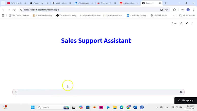 Cover image for RAG based Chatbot for Sales Assistant with streamlit.