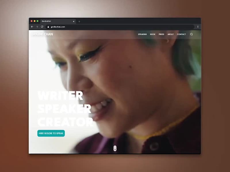 Cover image for Goldie Chan Website Redesign
