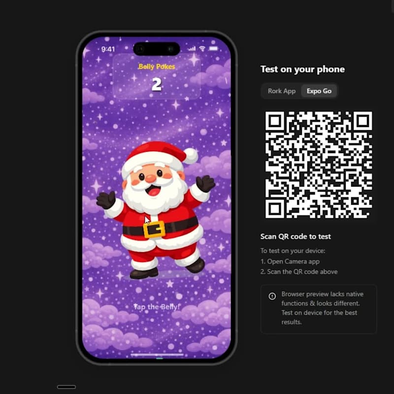 Cover image for Just submitted my HolidayChallenge2025 entry: Silly Santa Be...