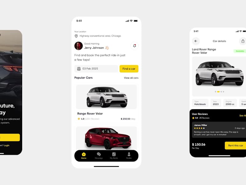 Cover image for Car Rental Mobile App Design