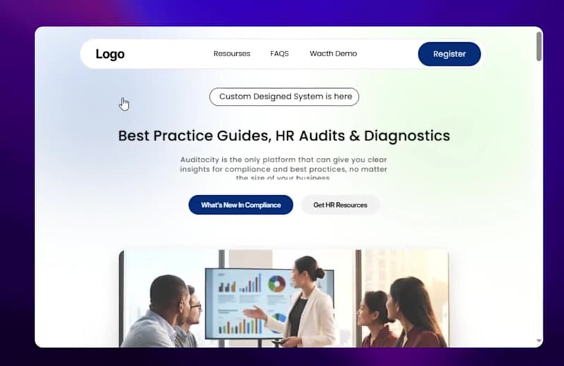 Cover image for Landing page for HR compliance for startups or companies 🚀 WIP