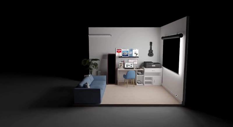 Cover image for 3D Interactive Website - Interior Designer Portfolio Showcase