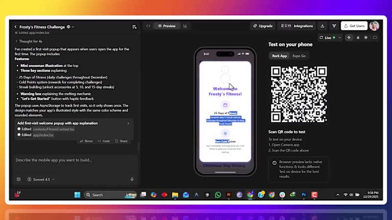 Cover image for ❄️ Saving Frosty: How I built a gamified Fitness App in reco...