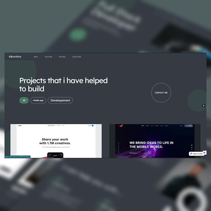 Cover image for Designed in Figma and built in Framer in 6hrs. Trying to imp...
