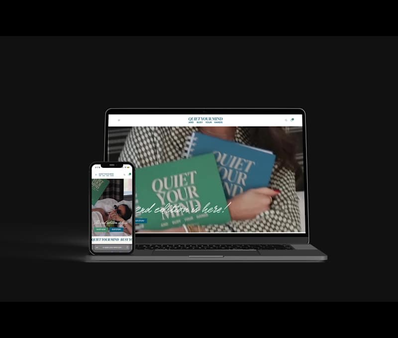 Cover image for Quiet Your Mind Shopify Website Design