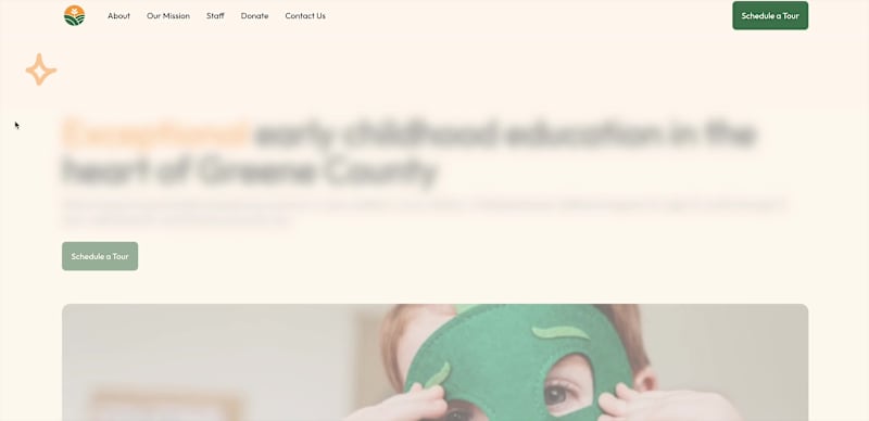 Cover image for WIP for small childcare center. More branding assets to come!