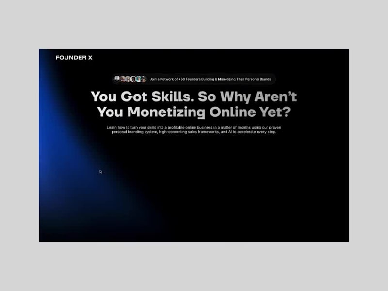 Cover image for FounderX · Website Design and Development