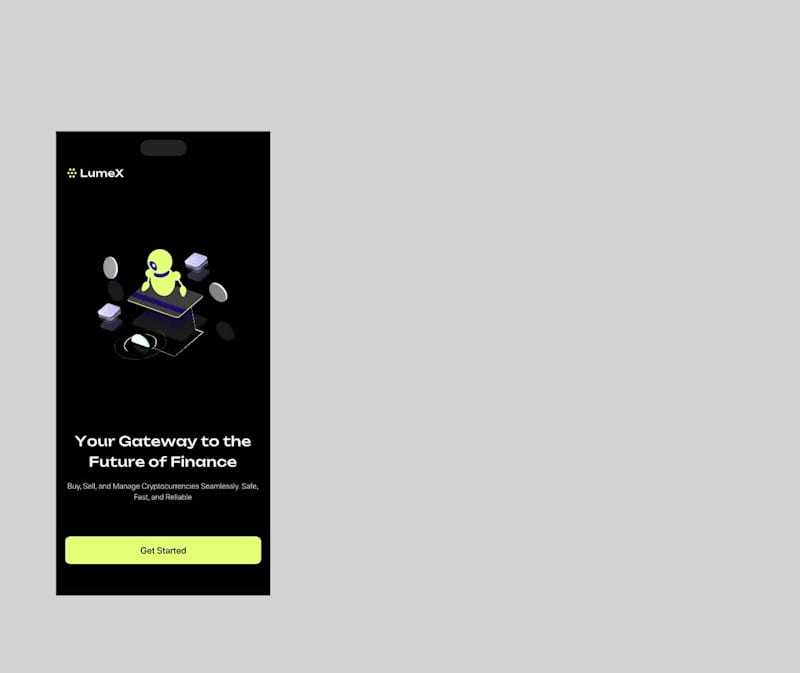 Cover image for LumeX Crypto Mobile App Design