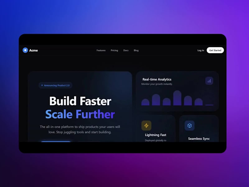 Cover image for Bento Style SaaS landing page