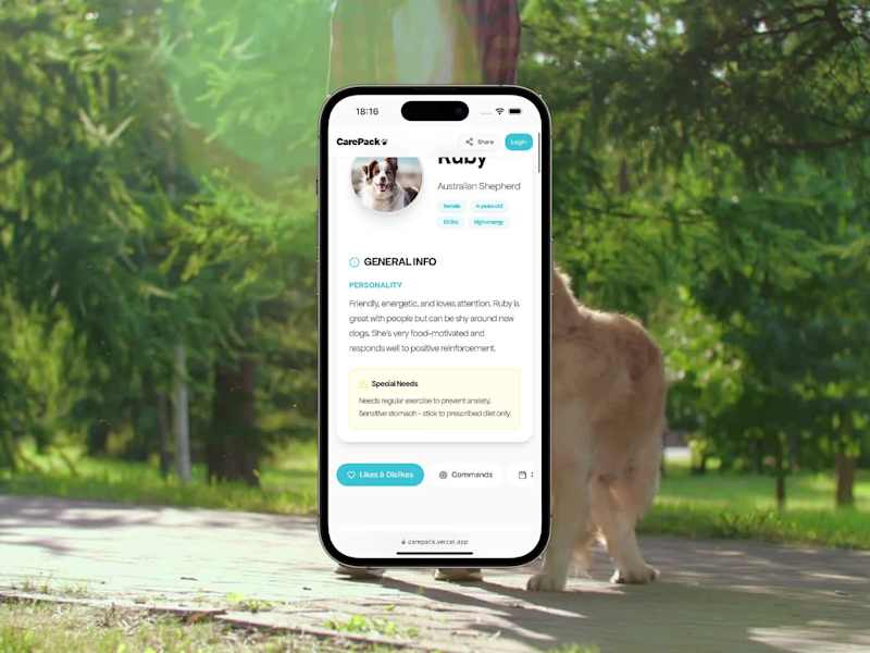 Cover image for CarePack: Doggy Care Guide Development