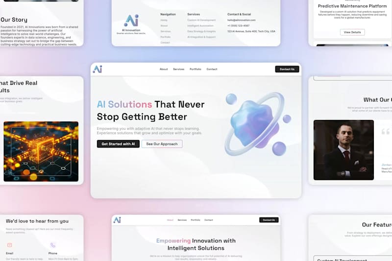 Cover image for AI Innovation Website